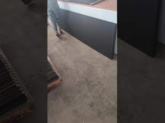 Painel de absorção de som Akupanel Decoração de parede Painel acústico de madeira Slats máquina de pregar