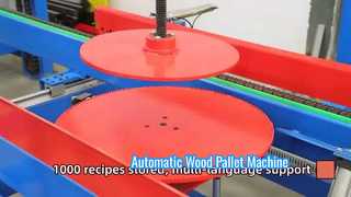 Máquina automática de paletes de madeira