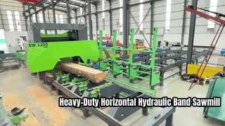 Serraria de fita hidráulica horizontal para serviços pesados