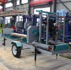 Gasoline Or Electric Motors Horizontal Wood Saw Machines Wood Automatic Sawmill Machine