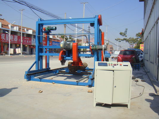 6meters Log Cutting Double Blades Angle Circular Saw sawmill Machines with electric inverter