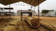 Big heavy duty horizontal band saw for wood / Automatic bandsaw mill machine