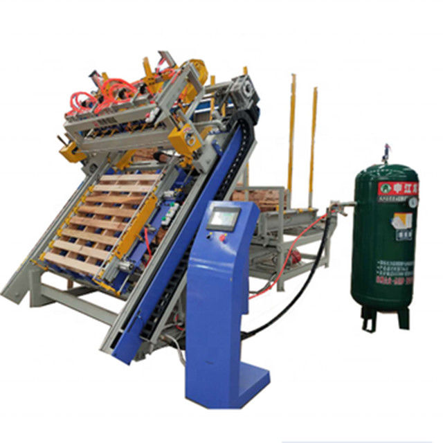 Automatic Pallet Nailer With 4 Nail Guns Wood Pallet Nailing Machine