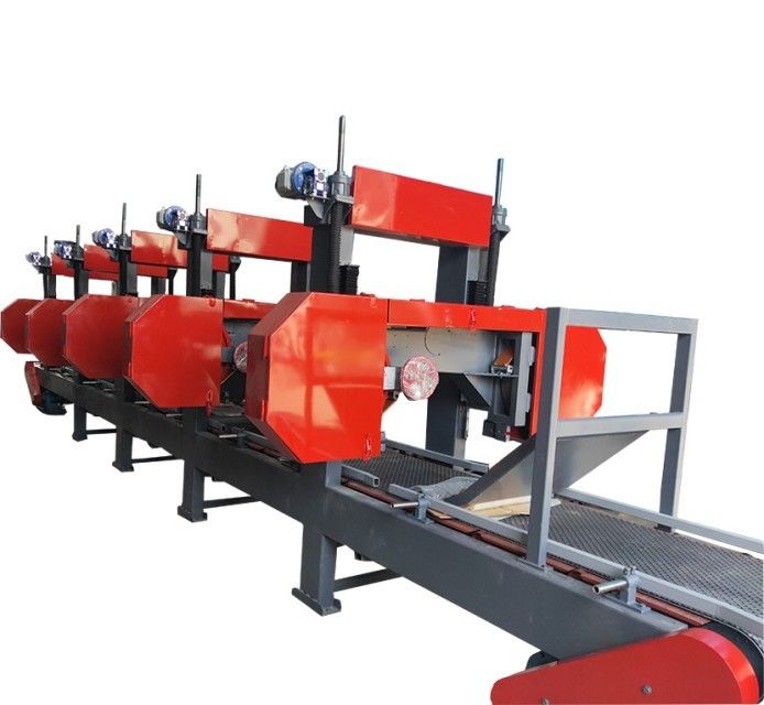 5 Heads Pine Wood Industrial Sawmill Equipment Horizontal Resaw Bandsaw For Wood
