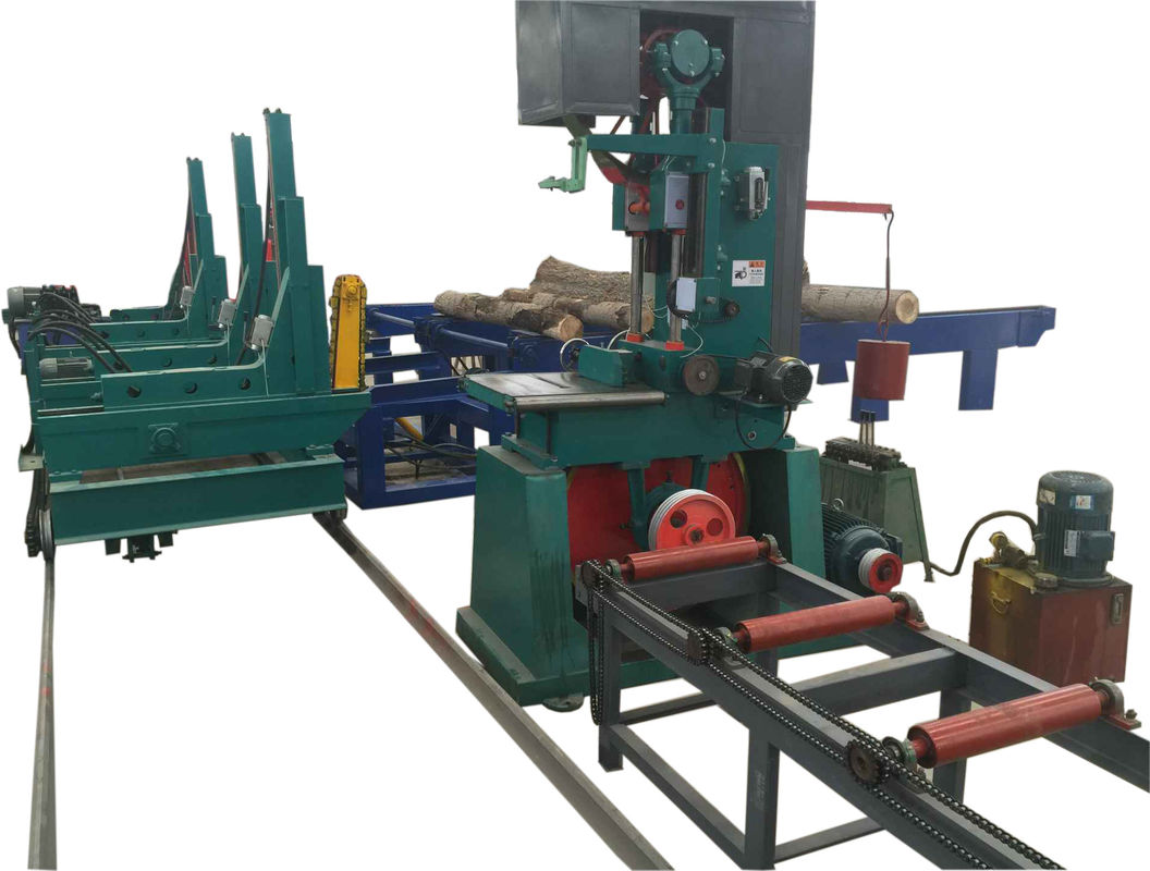Wood sawmill band sawing machine, Vertical Band Saw Sawmill With Log Carriage
