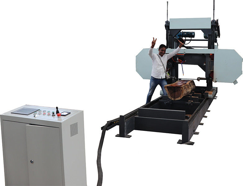 wood cutting band saw automatic log saw cutting machine portable sawmill for sale