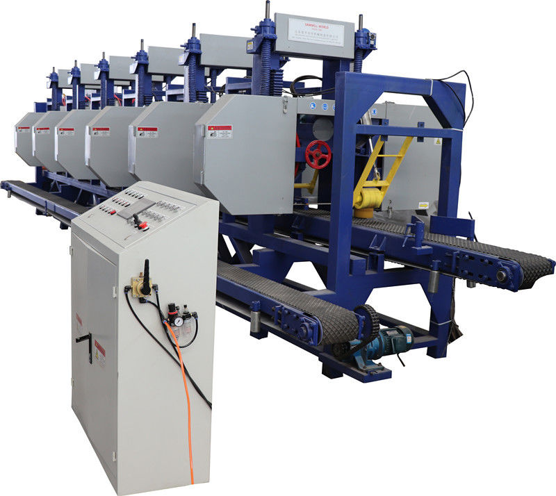 Multiple Head Wood Portable Sawmill Multi Heads Horizontal Resaw Bandsaw Machine