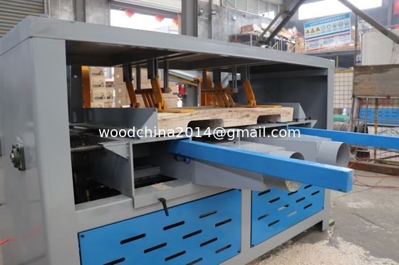Máquina de moagem de caixas de madeira de cabeça única para paletes, de liga de aço, de ferro fundido, capacidade 800 pcs/hora