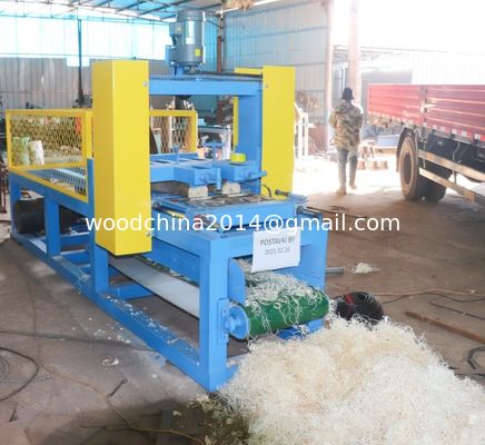 Máquina de fabricação de lã de madeira de alta produção Excelsior Shredding comprimento 500 mm