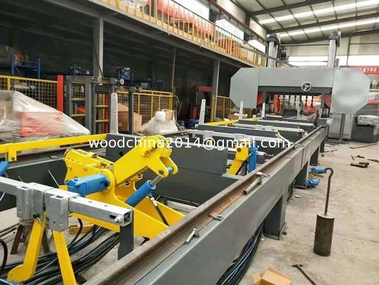 Máquina automática de corte de troncos de madeira portátil