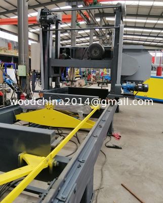 Máquina automática de corte de troncos de madeira portátil