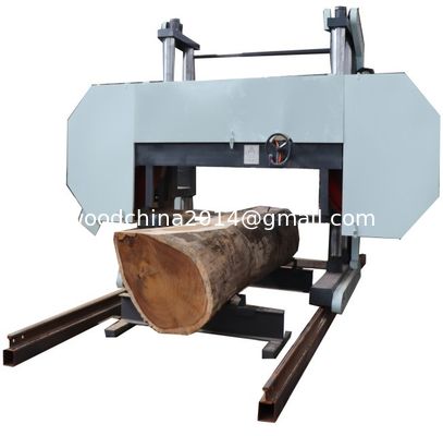 China máquina de corte de madeira dura grande portátil horizontal madeira serraria banda