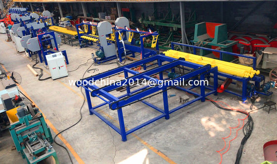 Linha de produção de processamento de madeira industrial