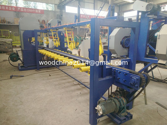 Twin Vertical Wood Resaw Band Saw, Vertical Band Sawmill Wood Cutting Saw Mill Machine for slabs cutting