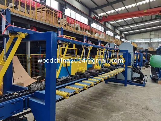 Linha de produção de processamento de madeira industrial