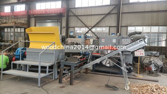 Máquina de trituração de paletes de madeira compacta