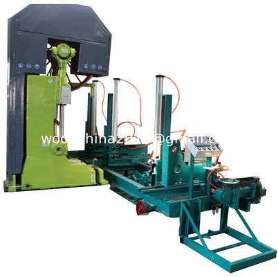 60'' Heavy-duty CNC Wood Saw Machine Vertical Band Sawmill Commercial Log Cut Saw for timber