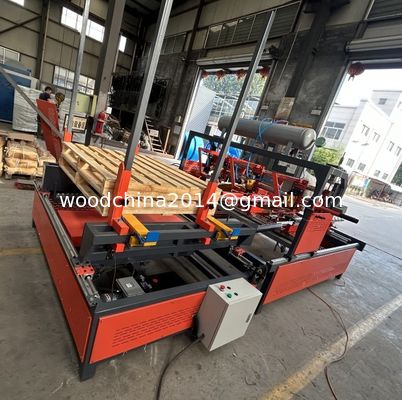 Semi-Automatic Wooden Pallet Nailing Machine with Palletizer wood pallet nailing machine