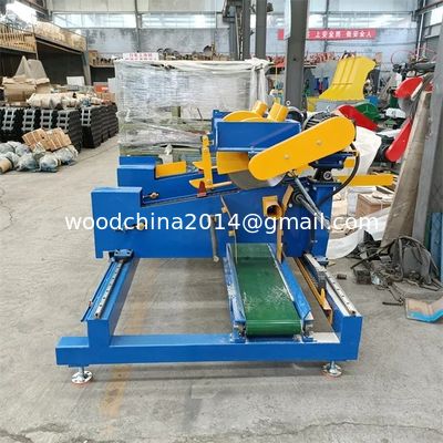 Máquina automática de corte de serras de blocos de paletes de madeira/cortador de blocos de madeira com preço baixo