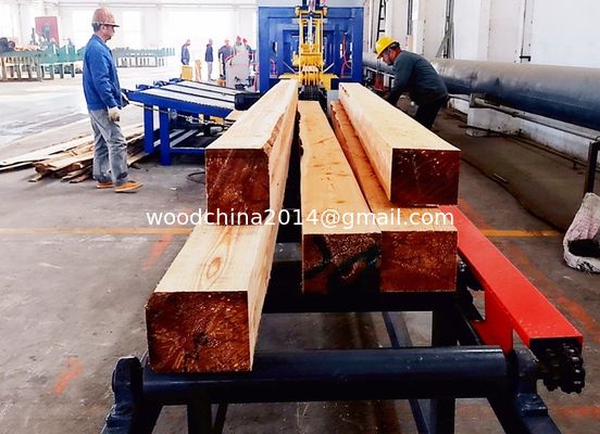 Ferragens industriais Linha de produção de serraduras duplas Linha de processamento de produtos de madeira