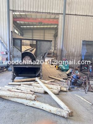 Poplar Pine Miscellaneous Wood Bark Debarker Machine, Round Logs Wood Debarking Machine Máquina de remoção de casca de madeira
