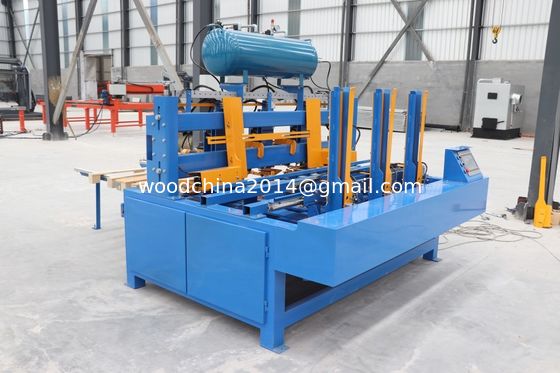 Automatização Máquina de pregar pernas de palete europeia Madeira Pallet Foot Pier Máquina de pregar automática