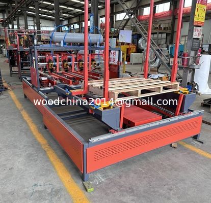 Máquina de fabricação de paletes de madeira de madeira horizontal semiautomática