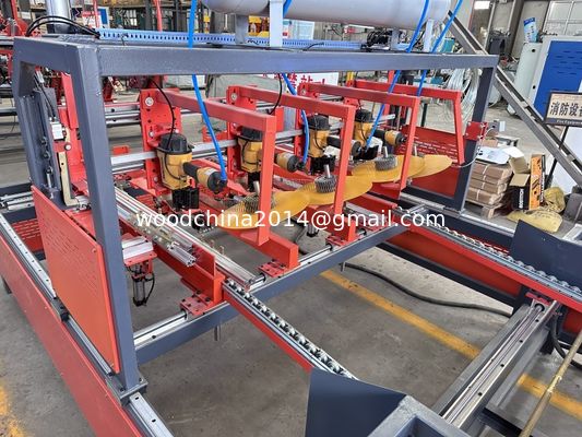 Máquina de fabricação de paletes de madeira de madeira horizontal semiautomática