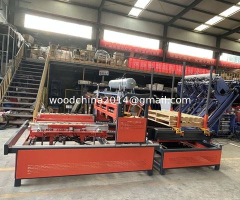 Máquina de fabricação de paletes de madeira de madeira horizontal semiautomática