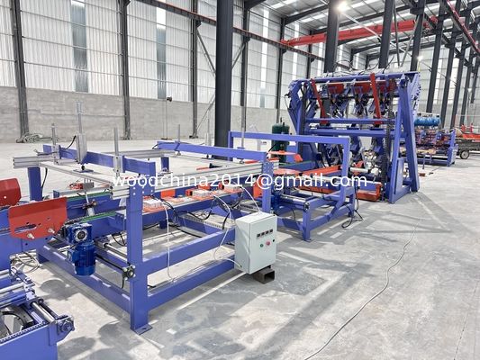 Linha de produção automática de preensão de paletes de madeira Euro Block Linha automática para máquina de fabricação de paletes europeias