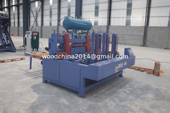 Máquina de fabricação de paletes de blocos de madeira Euro 4 Stringer w/Stacker Palet Nailer Assembly System