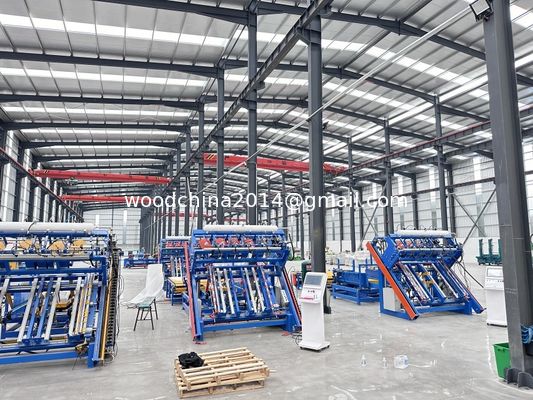 400 paletes/dia Máquina de montagem de paletes Euro Blocos de serragem Máquina de pregar paletes