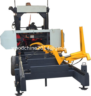 MJ1000/MJ1600D diesel portable sawmill/timber sawing horizontal band saw mill machine for fiji timber