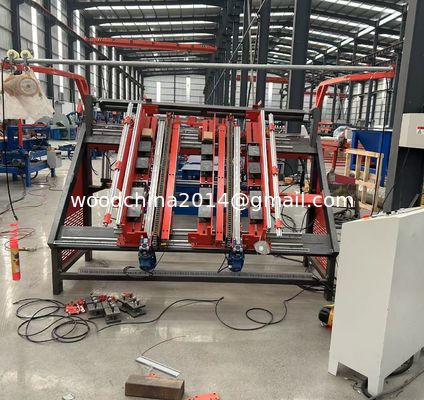 Máquina de pregar paletes de madeira semiautomática / Linha de produção de paletes de bloco euro