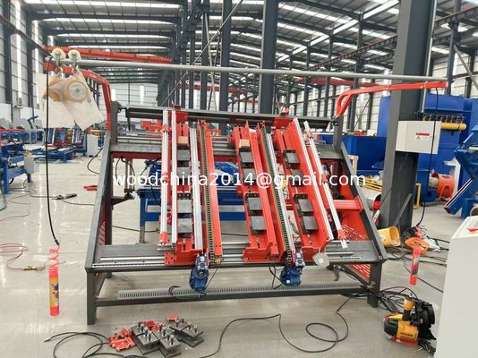 400 paletes/dia Máquina de montagem de paletes Euro Blocos de serragem Máquina de pregar paletes