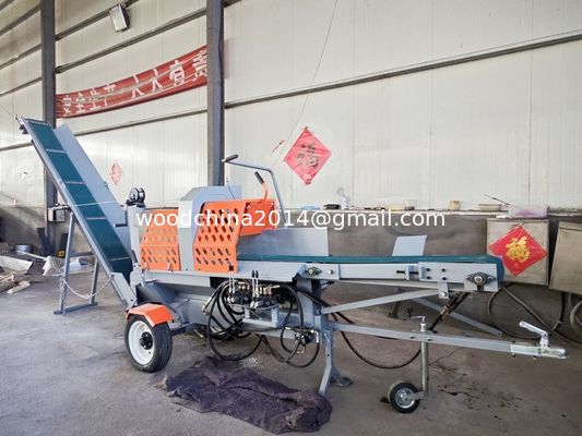 Partilhador de madeira agrícola com motor de gasolina de 15 CV e motor de serra de 4800 rpm