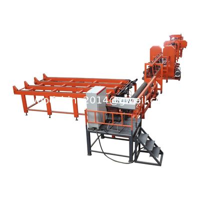 Máquina de corte de madeira de banda de serradura Twin Vertical Band Saw Machine Twin Bandsaw Sawmill Line