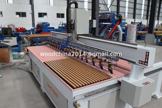 MDF painel de parede teto à prova de som personalizado 2400-3000mm painel acústico máquina de pregar