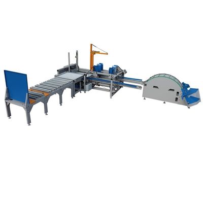 Máquina de empilhamento automática hidráulica de paletes de madeira