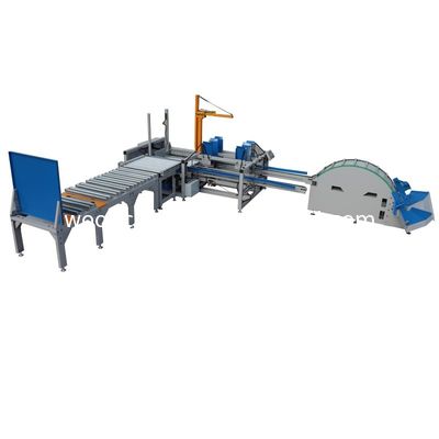 Máquina de empilhamento automática hidráulica de paletes de madeira