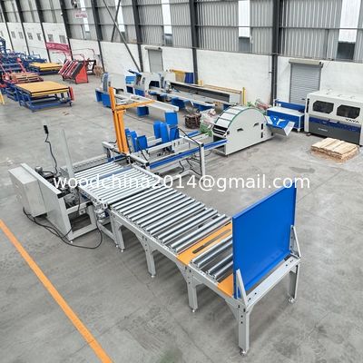 Máquina de empilhamento de madeira totalmente automática para madeira de comprimento personalizado