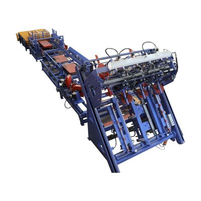 EPAL Máquina de pregar paletes automática Linha de produção europeia de pregar paletes de madeira em blocos