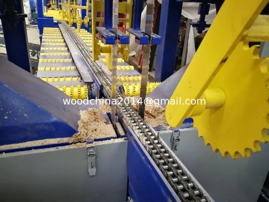 Automatic Vertical Sawmill Twin Heads Bandsaw double cut for logs