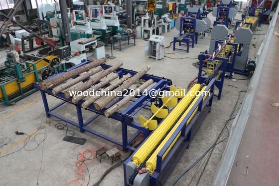 Sawmill Wood saw machine automatic production line twin vertical sawmill band saw