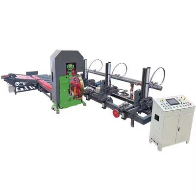 Máquina de corte de madeira de serra de banda vertical MJ3210 Serradora de troncos com carro automático 1060mm Roda 30KW Motor