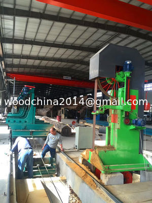 60'' Heavy-duty CNC Wood Saw Machine Vertical Band Sawmill Commercial Log Cut Saw for timber