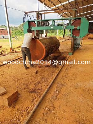 Electric Motor Large Bandsaw Mill Horizontal Band Saw For Cutting Logs