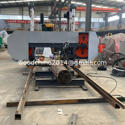 Serradora elétrica portátil Serradora horizontal com motor diesel para corte de troncos grandes