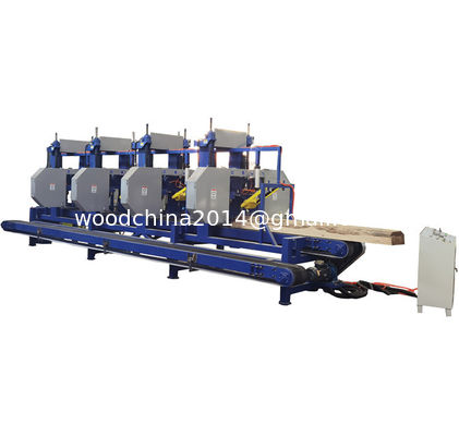 Horizontal Bandsaw Saw Mill Timber Cutting Resaw Band Multiple Heads Saw Machine