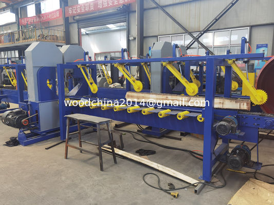 Dia 100mm-500mm Vertical Bandsaw Mill Twin Heads Band Saws For Cutting Logs